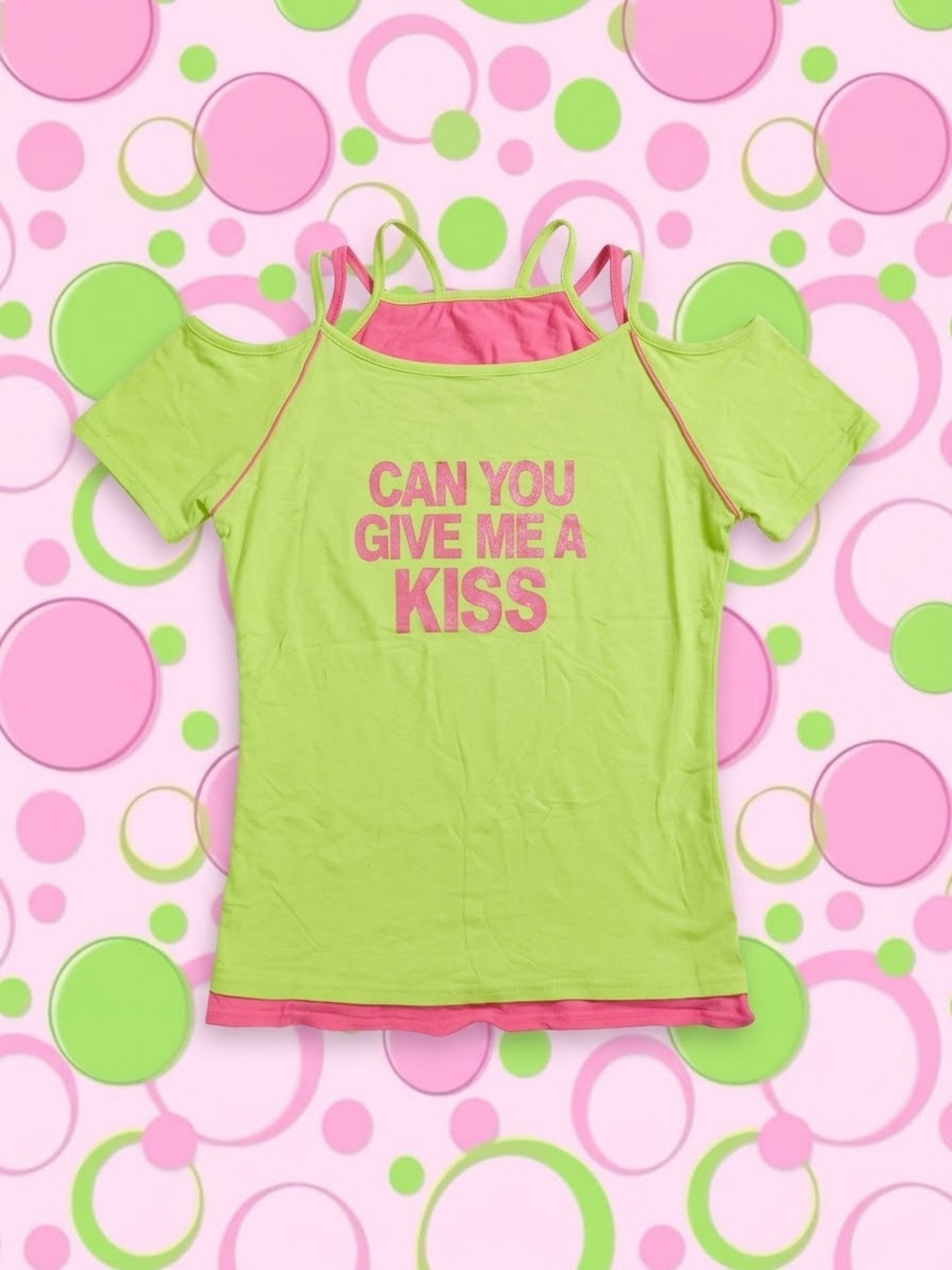 Neon Green Layered Shirt